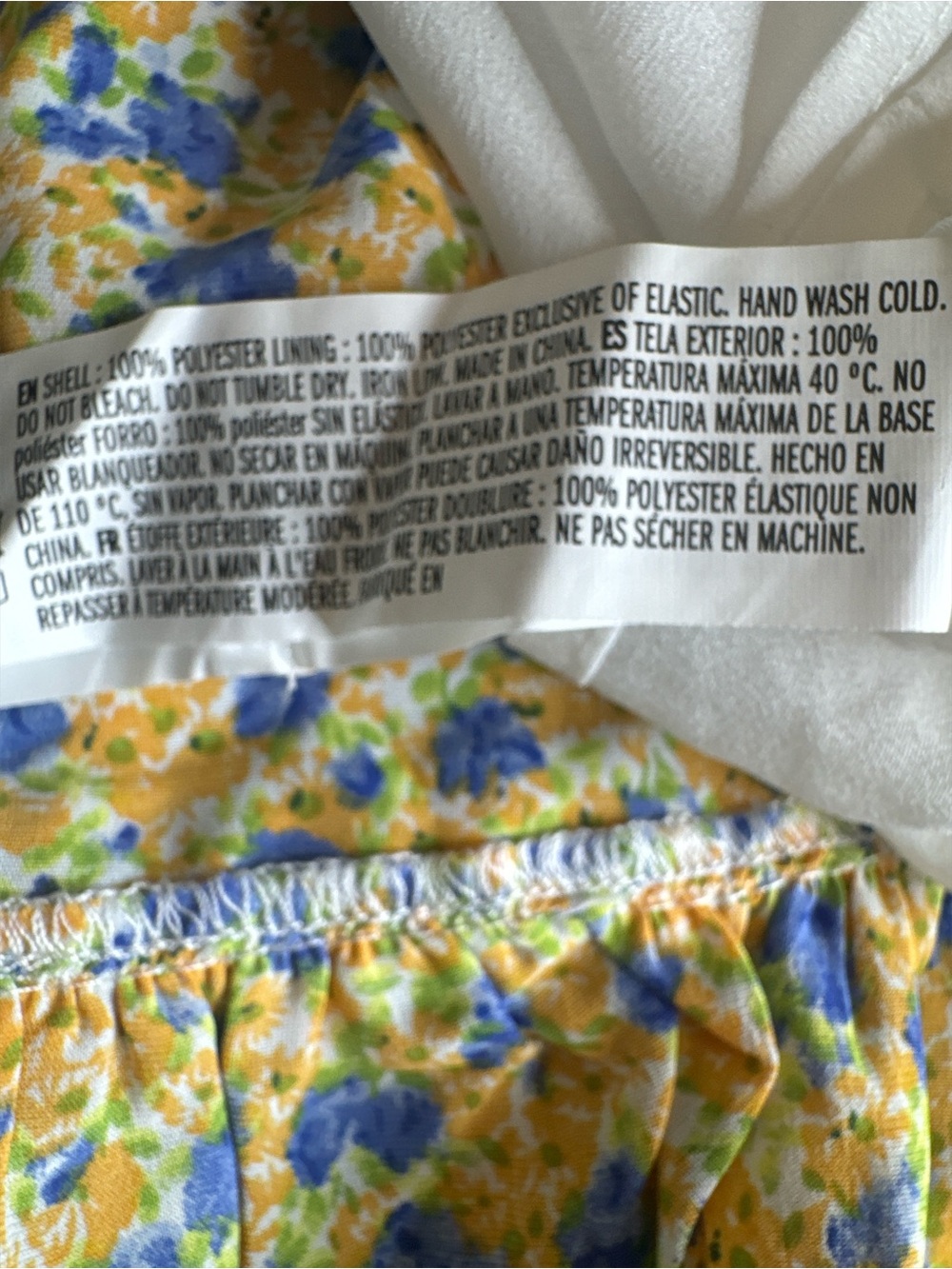 FREE THE ROSES Yellow Floral Ruffled Mini Dress - Picture 10 of 13